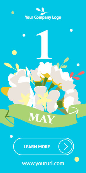 Banner ad template — 1 May — International Workers' Day