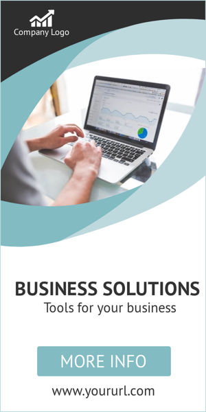 Banner ad template — Business Solutions — Tools for Your Business