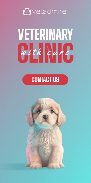 Banner ad template — Veterinary Clinic — With Care