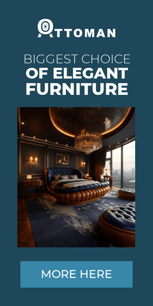 Banner ad template — Biggest Choice Of Elegant Furniture — Rich Assortiment Of Natural Materials