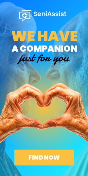 Banner ad template — We Have A Companion Just For You — Elderly Care