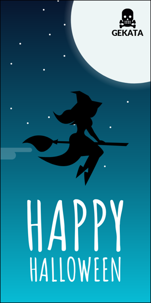 Szablon reklamy banerowej — Frohes Halloween — Großer Feiertagsverkauf