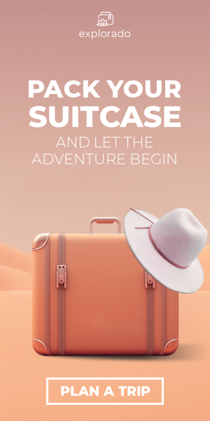 Banner ad template — Pack Your Suitcase — And Let The Adventure Begin
