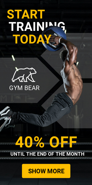 Banner ad template — Start Training Today — 40% Off Until The End Of The Month