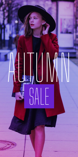 Banner ad template — Autumn Sale — Up To 40% Off