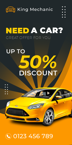 Szablon reklamy banerowej — Brauchen Sie ein Auto? — Tolles Angebot für Sie