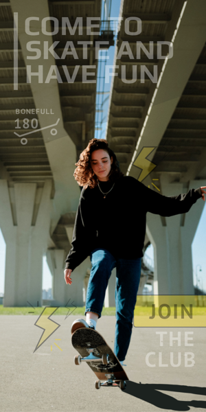 Banner ad template — Come To Skate And Have Fun — Join The Club