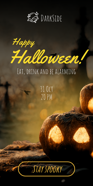 Banner ad template — Halloween — Eat, Drink And Be Alarming