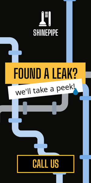 Banner ad template — Found A Leak? — We'll Take A Peek!