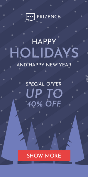 Szablon reklamy banerowej — Wesołych Świąt i Szczęśliwego Nowego Roku — Specjalna Oferta Do 40% Zniżki