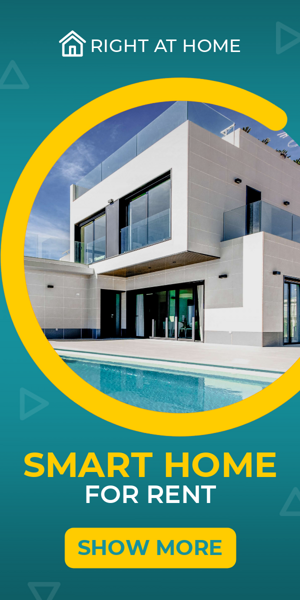 Szablon reklamy banerowej — Smart Home Zu Vermieten — Immobilien