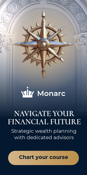 Banner ad template — Navigate Your  Financial Future — Strategic Wealth Planning  With Dedicated Advisors