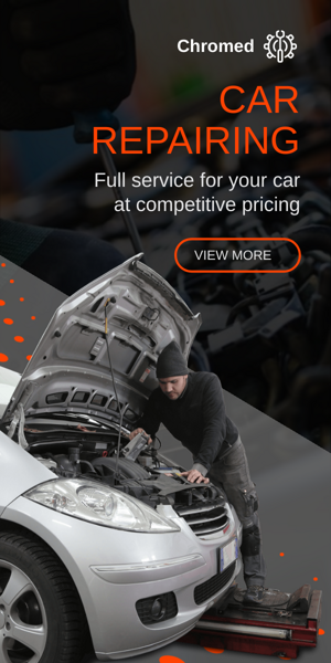 Banner ad template — Car Repairing — Full Service For Your Car At Competitive Pricing