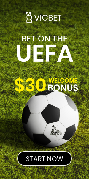 Szablon reklamy banerowej — Setze auf die UEFA – 30 $ Willkommensbonus