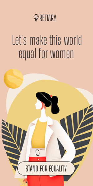 Banner ad template — Let's Make This World Equal For Women — Women's Day
