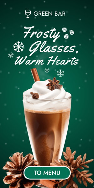 Szablon reklamy banerowej — Frostige Gläser, warme Herzen — Weihnachten