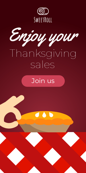 Banner ad template — Enjoy Your Thanksgiving Sales — Holiday