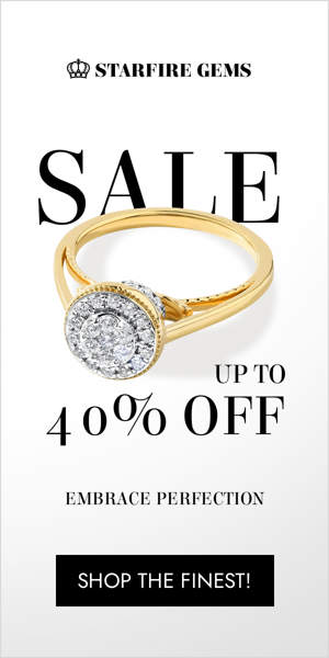Szablon reklamy banerowej — Verkauf bis zu 40 % Rabatt auf Embrance Perfection — Schmuck