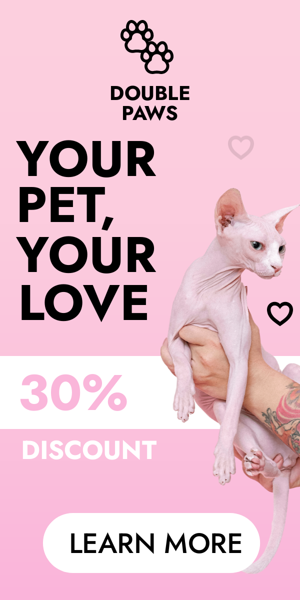 Banner ad template — Your Pet, Your Love — 30% Discount