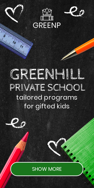 Banner ad template — Greenhill Private School — Tailored Program For Gifted Kids