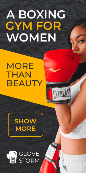 Banner ad template — A Boxing Gym For Women — More Than Beauty