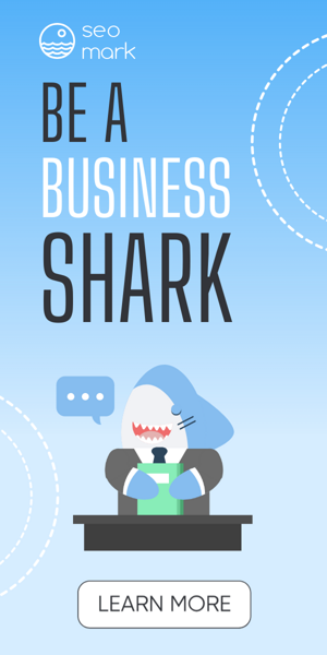 Banner ad template — Be A Shark — Business