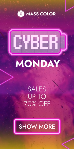 Szablon reklamy banerowej — Cyber Monday — Wyprzedaże do 70% taniej
