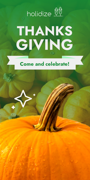 Banner ad template — Thanksgiving — Come And Celebrate