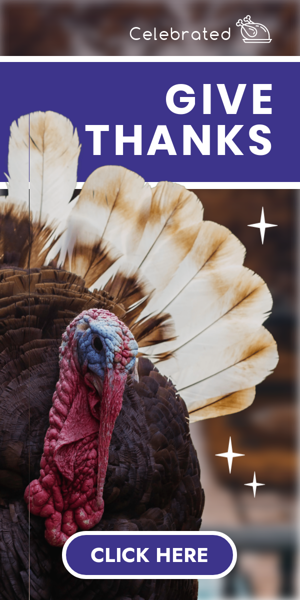 Banner ad template — Give Thanks — Thanksgiving