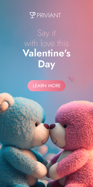 Banner ad template — Say It With Love This Valentine's Day — Valentine's Day