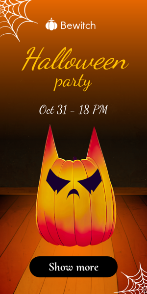 Banner ad template — Halloween Party —  Oct 31 - 18PM
