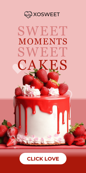 Шаблон рекламного банера — Sweet Moments Sweet Cakes — День закоханих