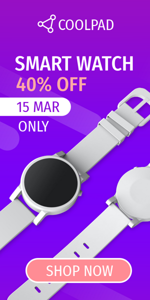 Banner ad template — Smart Watch — 40% Off 15 Mar Only