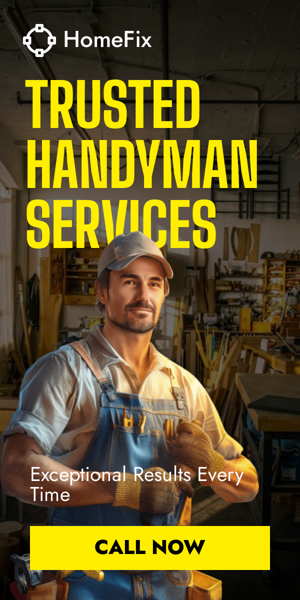 Banner ad template — Trusted Handyman Services — Exceptional Result Every Time