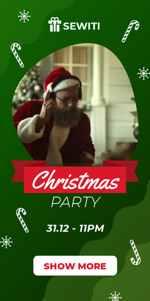 Szablon reklamy banerowej — Weihnachtsfeier — 31.12 - 23 Uhr