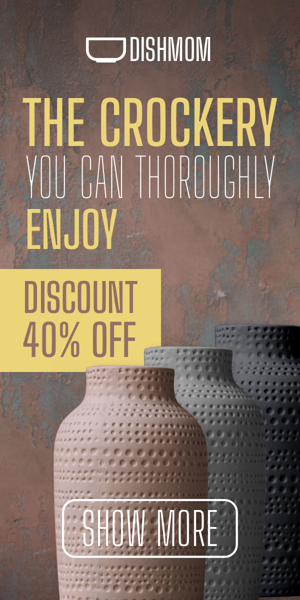 Banner ad template — The Crockery You Can Thoroughly Enjoy — Discount 40% Off