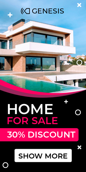 Banner ad template — Home For Sale — 30% Discount
