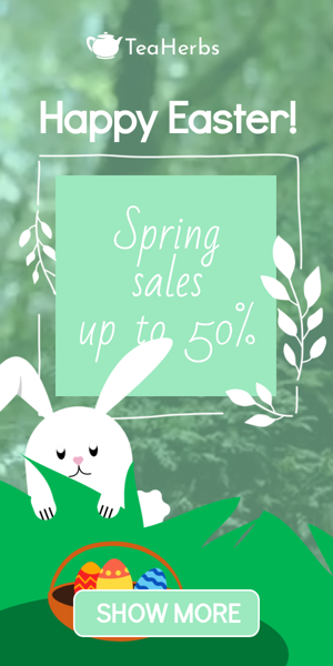 Banner ad template — Happy Easter — Spring Sales Up To 50%