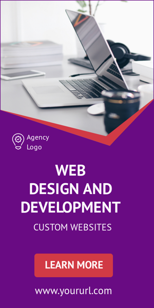 Banner ad template — Web Design and Development — Custom Websites