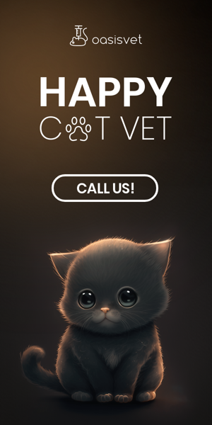 Szablon reklamy banerowej — Happy Cat Vet — Klinika Weterynaryjna