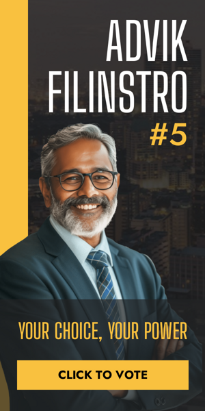 Banner ad template — Your Choice, Your Power Advik Filinstro #5 — Election Campaign