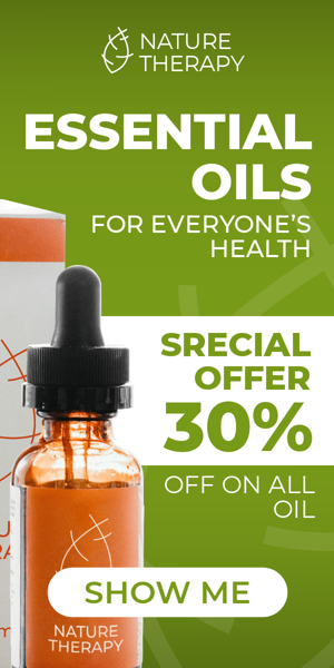 Banner ad template — Essential Oils For Everyones Health — Special Offer 30% Off On All Oil