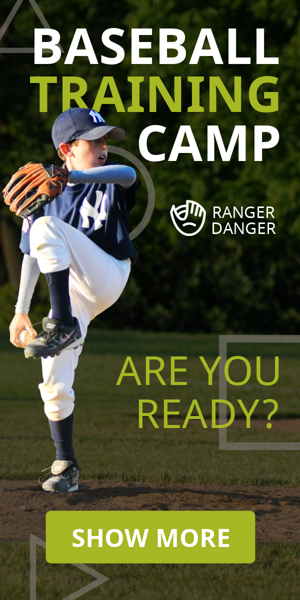 Banner ad template — Baseball Training Camp — Are You Ready?