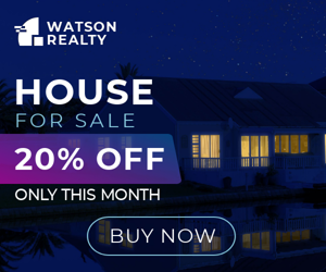 House For Sale — 20% Off Only This Month