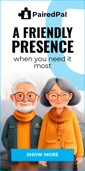 Banner ad template — A Friendly Presence When You Need It Most — Elderly Care
