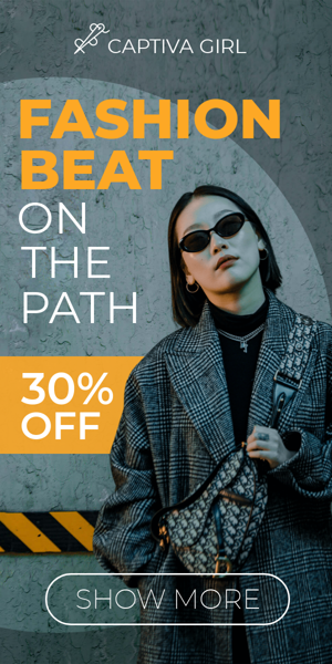 Шаблон рекламного банера — Fashion Beat On The Path — знижка 30%