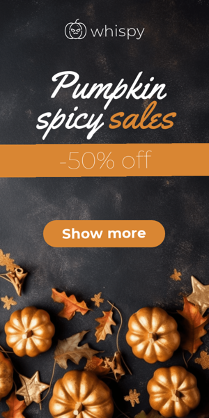 Szablon reklamy banerowej — Sprzedaż Dyniowo-Pikantna — -50% Zniżki