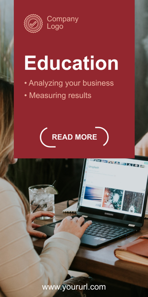 Banner ad template — Education — Analyzing your business