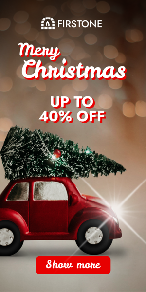 Szablon reklamy banerowej — Frohe Weihnachten — Bis zu 40 % Rabatt