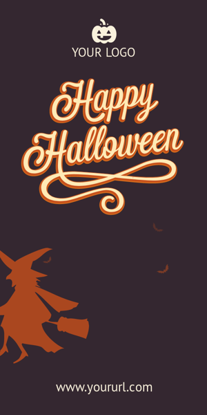Szablon reklamy banerowej — Wesołego Halloween!